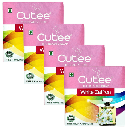 Cutee White Zaffron The Beauty Soap - 100g (Pack Of 4)