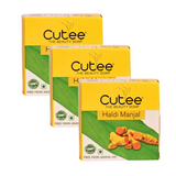 Cutee The Beauty Haldi Manjal Soap - Pack Of 3 (100g)