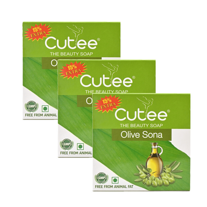 Cutee Olive Sona The Beauty Soap - 100g (Pack Of 3)