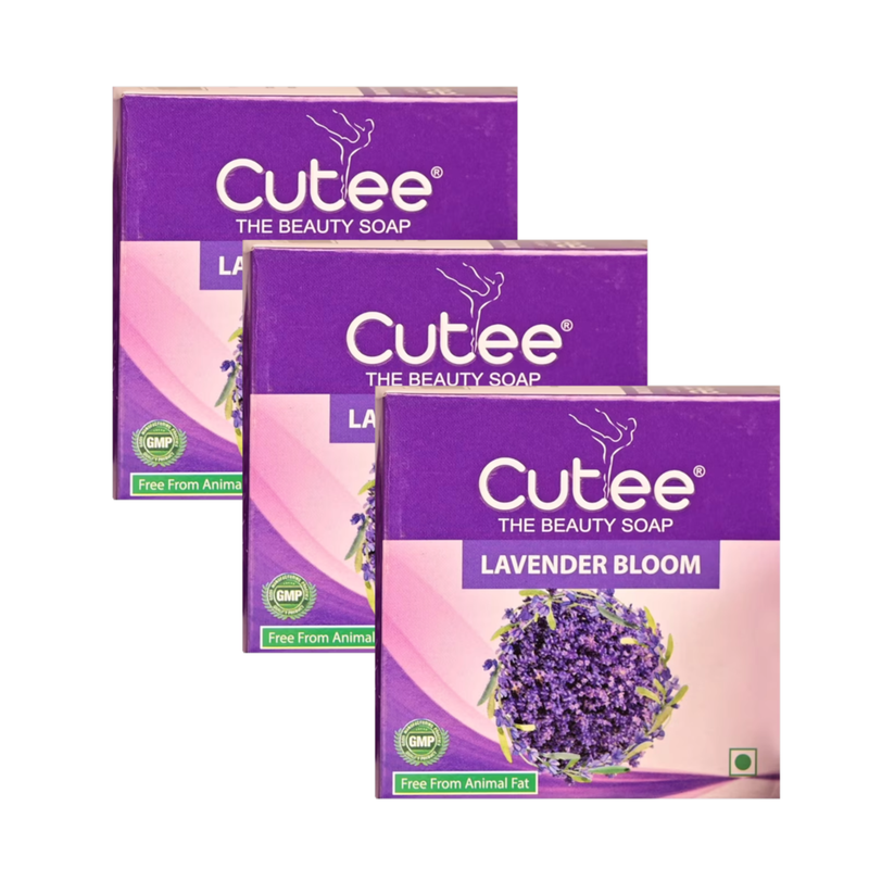 Cutee Lavender Bloom The Beauty Soap - 100g (Pack Of 3)