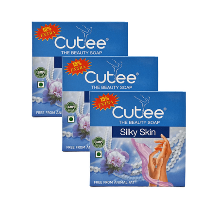 Cutee The Beauty Silky Skin Soap - Pack Of 3 (100g)