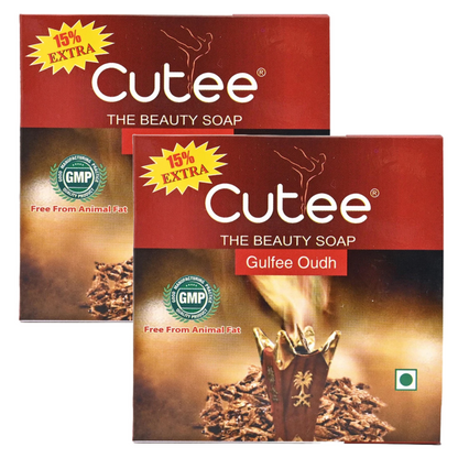 Cutee The Beauty Gulfee Oudh Soap - Pack Of 2 (100g)