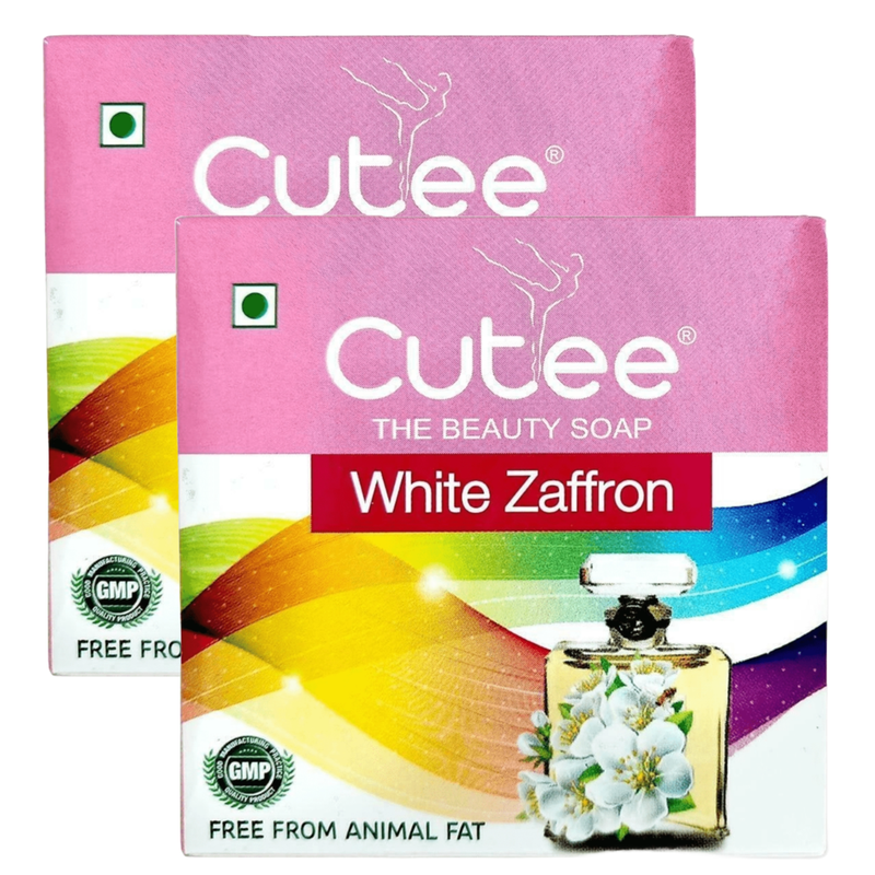 Cutee The Beauty White Zaffron Soap - Pack Of 2 (100g)