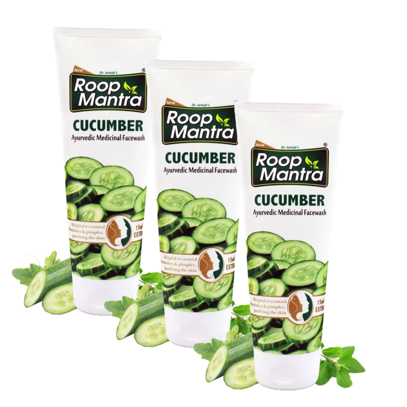 Roop Mantra Cucumber Face Wash, 100 ml (Pack of 3)