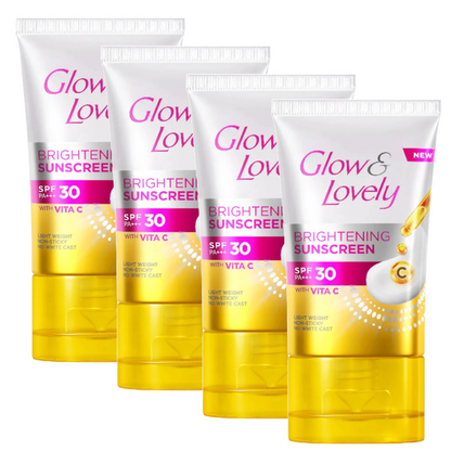 Glow & Lovely Brightening Sunscreen SPF 30 PA+++ 30 g - Pack of 4