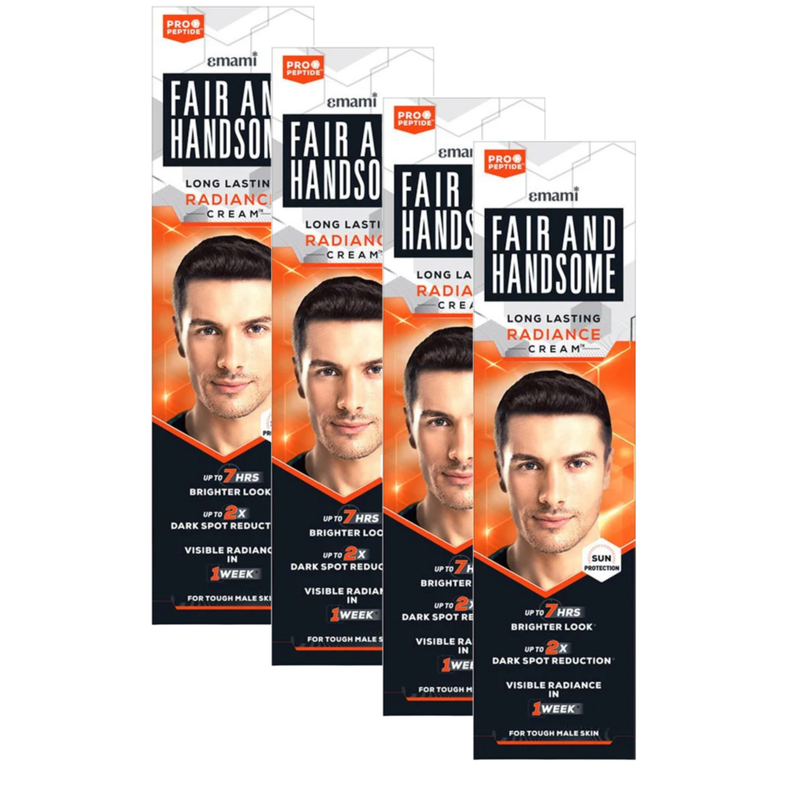 Emami Fair and Handsome Fairness Cream for Men, 15g (Pack Of 4)