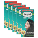 Super Vasmol 33 Kesh Kala Oil Based Hair Colour 50 ml (Pack Of 5)