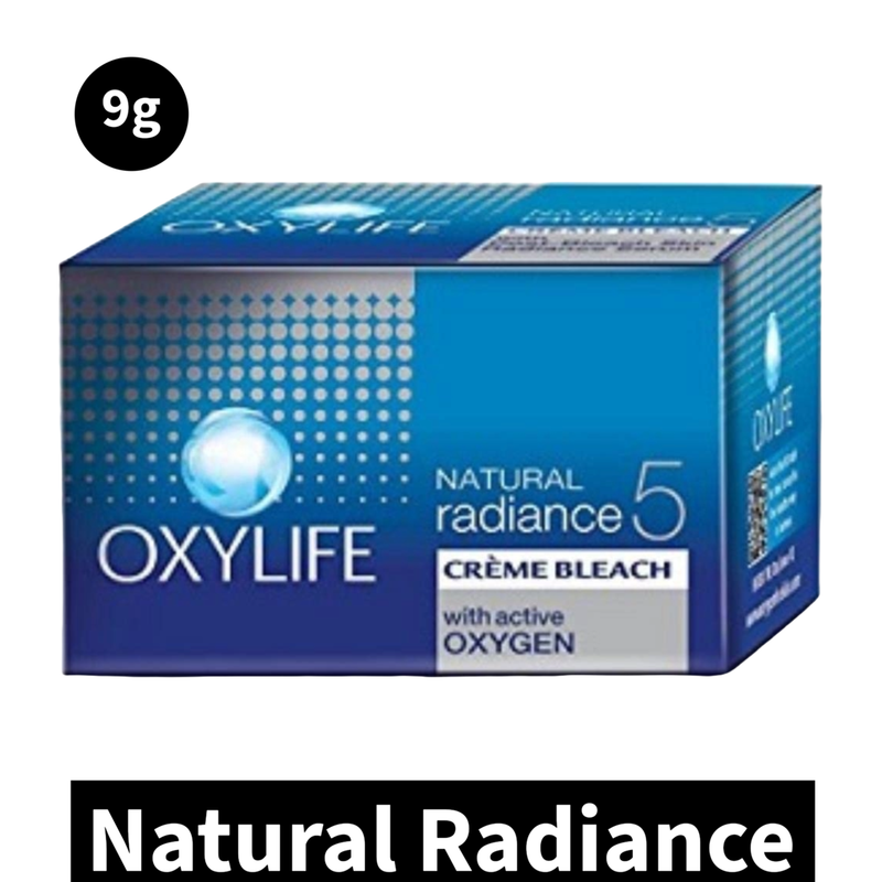 Oxylife Natural Radiance Creme Bleach - with Active Oxygen (Net weight 9g)