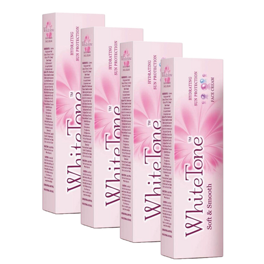 White Tone Soft & Smooth Face Cream - 15gm (Pack Of 4)