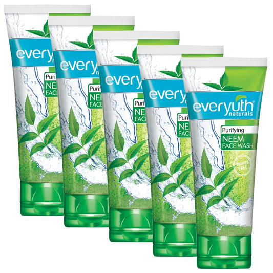 Everyuth Naturals Purifying Neem Face Wash 50g - Pack Of 5