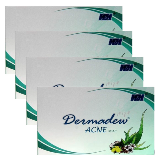 Dermadew Acne Moisturising Soap - 75g (Pack Of 4)