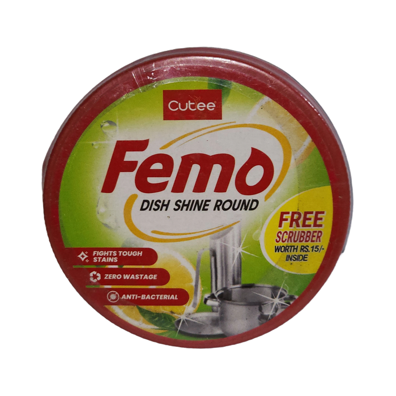 Cutee Dish Wash Femo Shine Round - 250g