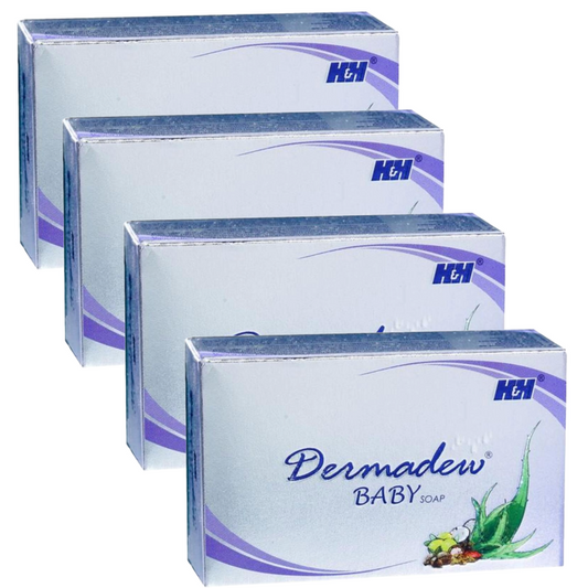 Dermadew Baby Moisturising Soap - 75g (Pack Of 4)