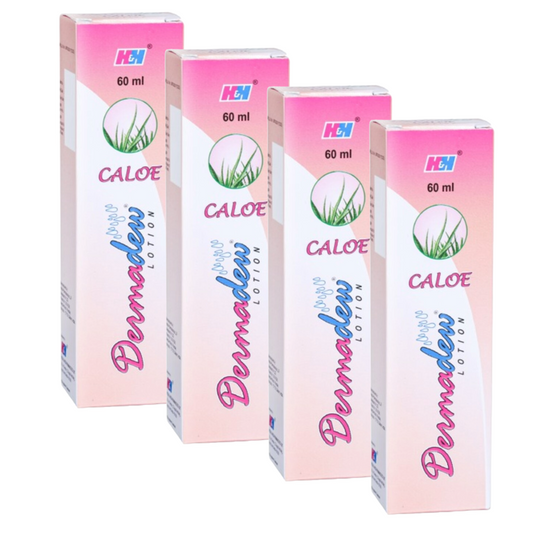 Dermadew Caloe Moisturising Lotion - 60ml (Pack Of 4)