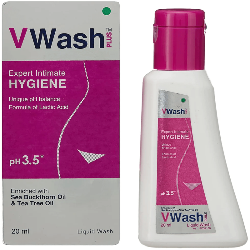 VWash Plus Expert Intimate Hygiene - 20ml (Pack Of 2)