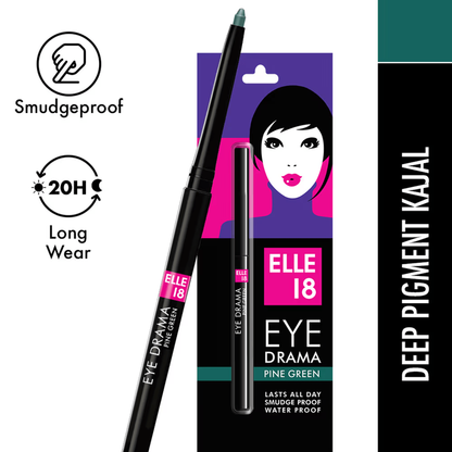 Green Kajal Elle 18 Eye Drama Pine (0.35g)