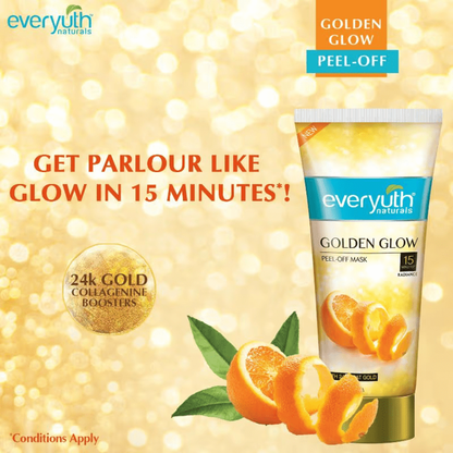 Everyuth Naturals Advanced Golden Glow Peel-off Mask, 50g - Pack Of 4