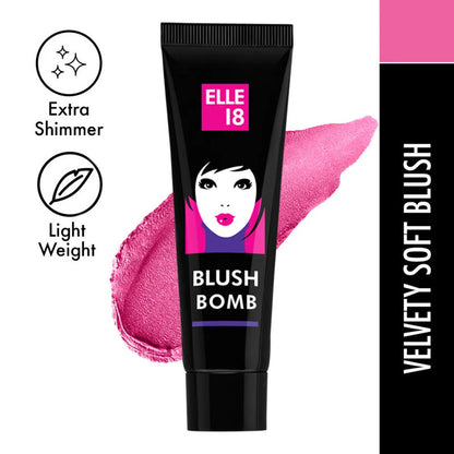 Elle 18 Blush Bomb Super 02 Pink - Pack of 3 (9gm)