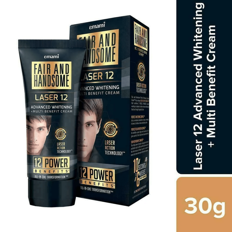 Emami Fair & Handsome Cream - Whitening, Laser 12, 30g